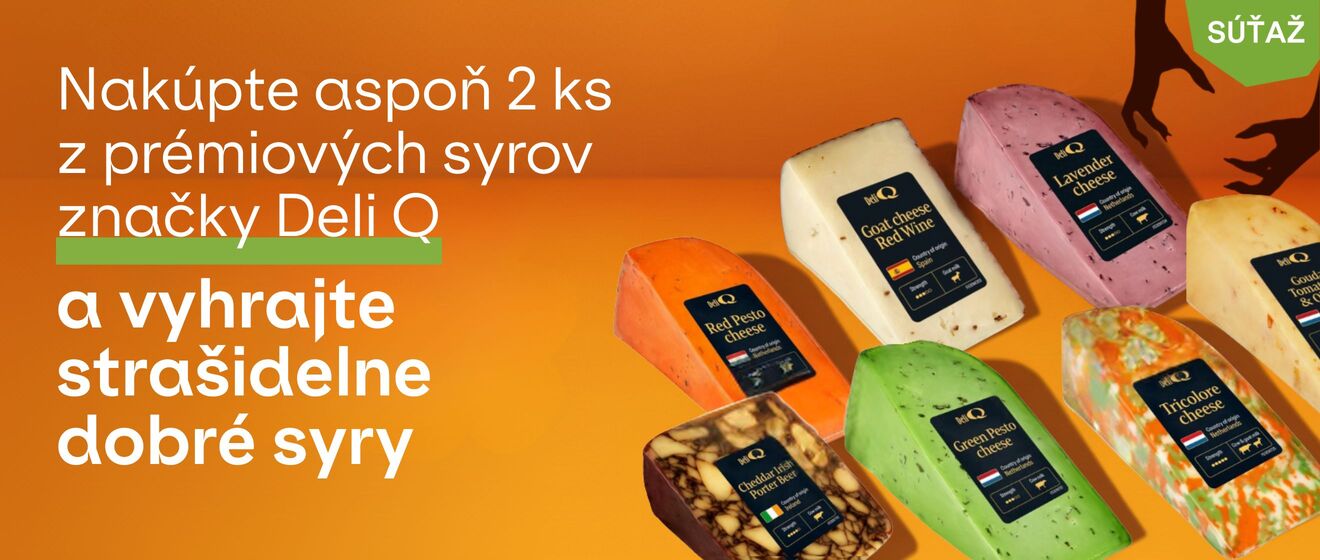 Strašidelne dobré syry – zapojte sa do chutnej súťaže s Deli Q!