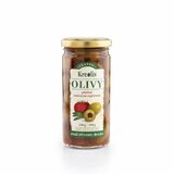 Olivy zelené plnené suš. paradajkami 240g Kreolis