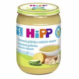 HiPP BIO Zeleninová polievka s teľ. mäsom, 190g
