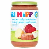 HiPP BIO Červená repa s jab.,hovädzím mäsom, 220g