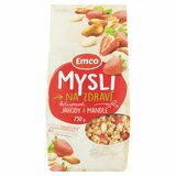 Musli chrumkavé jahody a mandle 750g Emco