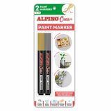 Alpino Paint Marker balenie zlatá a strieborná 2ks