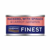 Fish4dogs Finest Konzerva Makrela so špenátom 85g