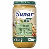 Sunar Bio Zelenina, cestoviny, kuracie mäso 235g
