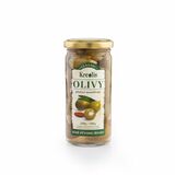 Olivy zelené plnené mandľou 240g Kreolis