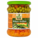 Mrkva s hráškom sterilizovaná 470g Natur Farm