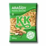 Arašidy lúpané pražené nesolené KK 250g Alika