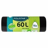 Vrecia na odpad Eco 60l 64x70cm 15ks Folistar