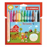 Stabilo Fixky Trio Jumbo 12ks