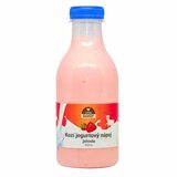 Jogurtový nápoj kozí jahoda 500ml Farma Bardy
