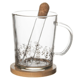 Orion Hrnček s podšálkou a infuzérom Lúka 0,42l