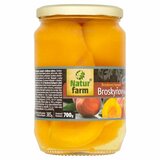 Kompót Broskyne polené Prémium 700g Natur Farm