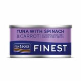 Fish4dogs Finest Konzerva Tuniak so špenátom 85g