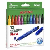 Alpino farebné fixky Maxi 12ks