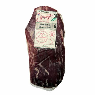 Hovädzí Flank steak Charolais cca 1,2kg FarmFoods