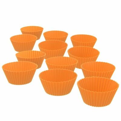 Orion Formičky 12x Muffiny oranžová silikón