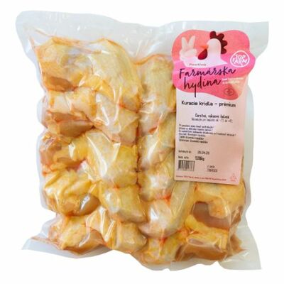 Mrazené Kuracie krídla Prémium cca 1kg TopFarm