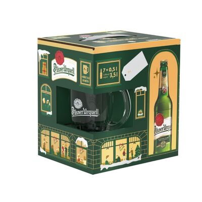 Pivo Pilsner Urquell 12% 7x500ml + pohár *ZO