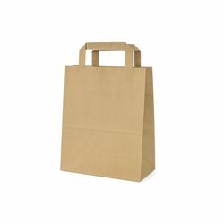 Taška papierová hnedá 18+8x 22cm WI47112,250ks