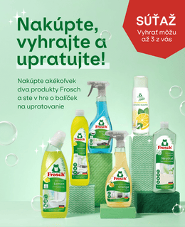 Nakúpte, vyhrajte a upratujte: Súťaž so značkou Frosch je tu!