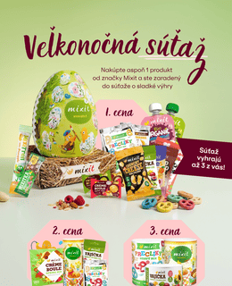 Veľkonočná súťaž s Mixit: sladká odmena pre troch výhercov