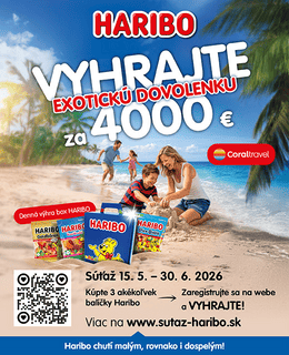 Letná súťaž HARIBO: Vyhrajte rodinnú dovolenku za 4 000 €