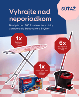 Nakúpte nad 200 € a vyhrajte praktických pomocníkov od Vileda