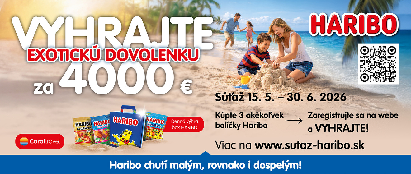 Letná súťaž HARIBO: Vyhrajte rodinnú dovolenku za 4 000 €