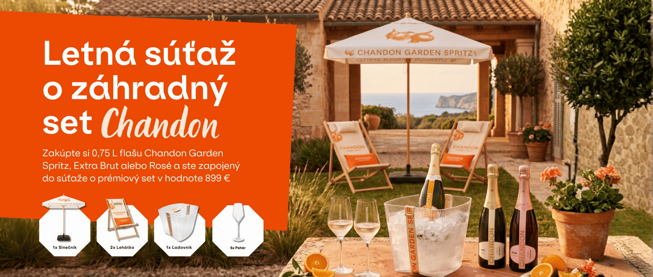 Letná súťaž o prémiový záhradný set Chandon