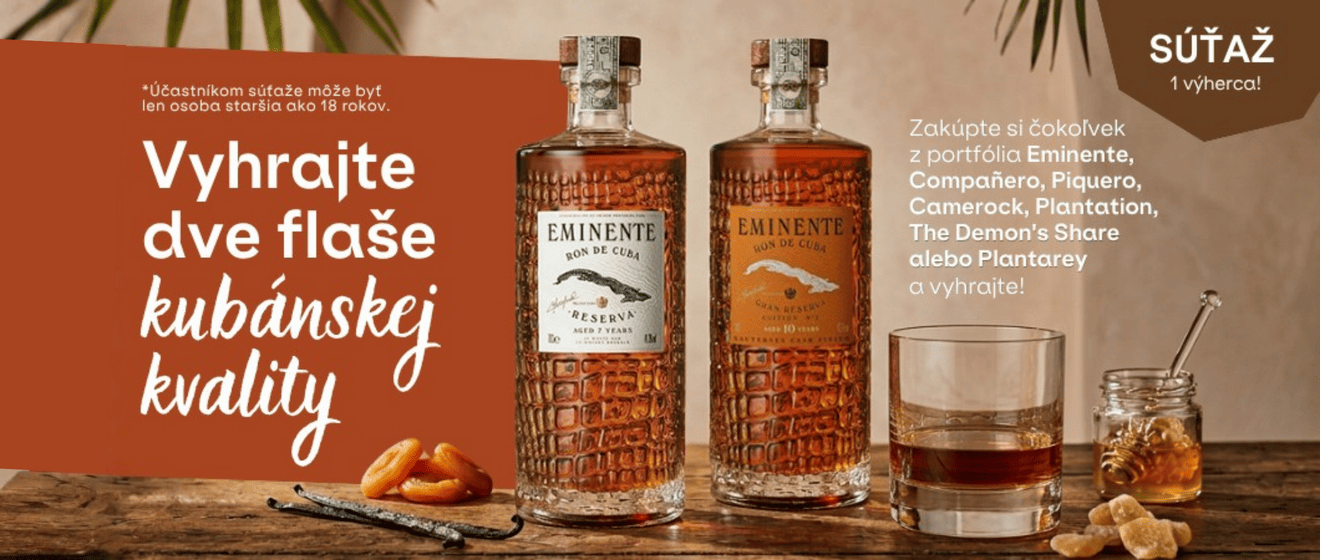 Súťaž Eminente: dva kubánske rumy, jeden výherca