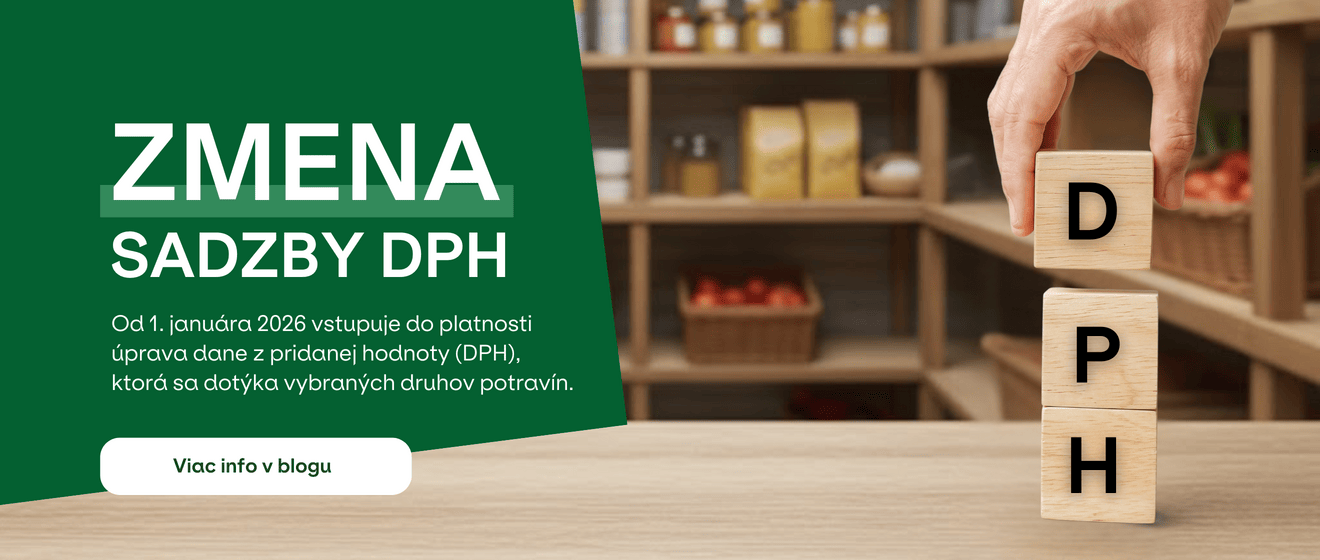 Zmena DPH na vybrané potraviny od 1. 1. 2026: čo sa mení a ako to ovplyvní vaše nákupy ? 