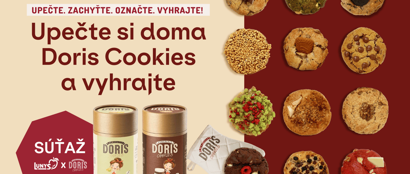 Súťaž: Keď sa pečenie zmení na zábavu s Doris Cookies