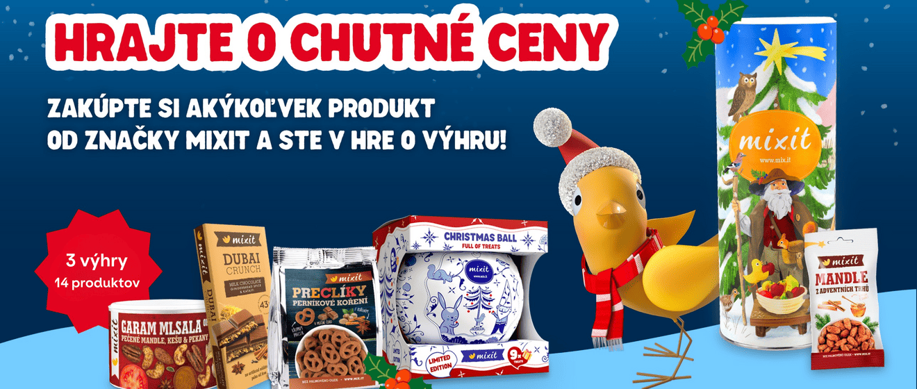 Sviatočná súťaž s Mixit: chrumkavé potešenie pre troch výhercov