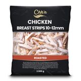 Mrazené Kuracie prsia pečené– prúžky 10–12mm 2,5kg Chk'n