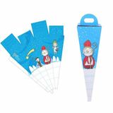 Mikulášsky box na sladkosti modrý 50cm