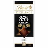 Lindt Excellence 85% extra horká čokoláda 100g