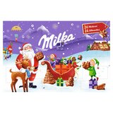 Milka adventný kalendár mliečna čokoláda 200g