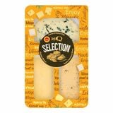 Syrový mix selection cheddar, fourme, gouda paradajky a olivy 200g Deli Q