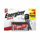 Batérie AAA Max 4+4 Energizer