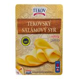 Syr Salámový údený plátky 100g Tekov
