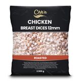 Mrazené Kuracie prsia pečené– kocky 12mm 2,5kg Chk'n