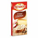 Syr tavený Údený s korením 150g Président