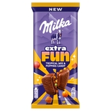 Milka extra Fun tropický mix mliečna čokoláda 150g
