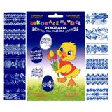 Dekoračná fólia na vajíčka ľudový motív 12ks