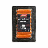 Klobásky pikant 80% 210g Mecom