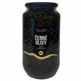 Olivy čierne krájané sklo 940g Bassta