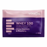 Proteín Whey 100 Biela Čokoláda&amp;Malina 30g Voxberg
