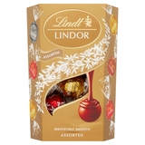 Lindt Lindor Zmes mliečnej, bielej a extra horkej čokolády 200 g