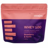 Proteín Whey 100 Jahoda &amp; Vanilka 990g Voxberg