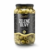 Olivy zelené celé bez kôstky sklo 935g Bassta